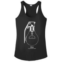 Idea Is A Powerful Weapon Light bulb Grenade Ladies PosiCharge Competitor Racerback Tank