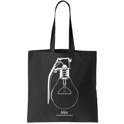Idea Is A Powerful Weapon Light bulb Grenade Bag