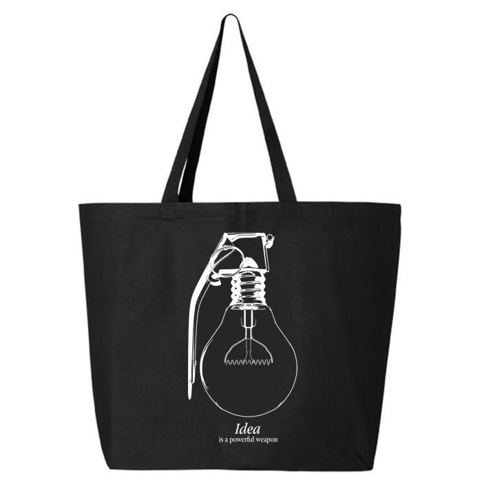 Idea Is A Powerful Weapon Light bulb Grenade 25L Jumbo Tote