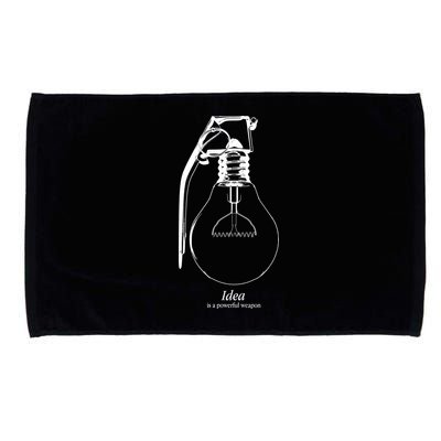 Idea Is A Powerful Weapon Light bulb Grenade Microfiber Hand Towel