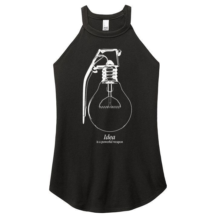 Idea Is A Powerful Weapon Light bulb Grenade Women's Perfect Tri Rocker Tank