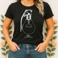 Idea Is A Powerful Weapon Light bulb Grenade Womens T-Shirt