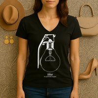 Idea Is A Powerful Weapon Light bulb Grenade Women's V-Neck T-Shirt