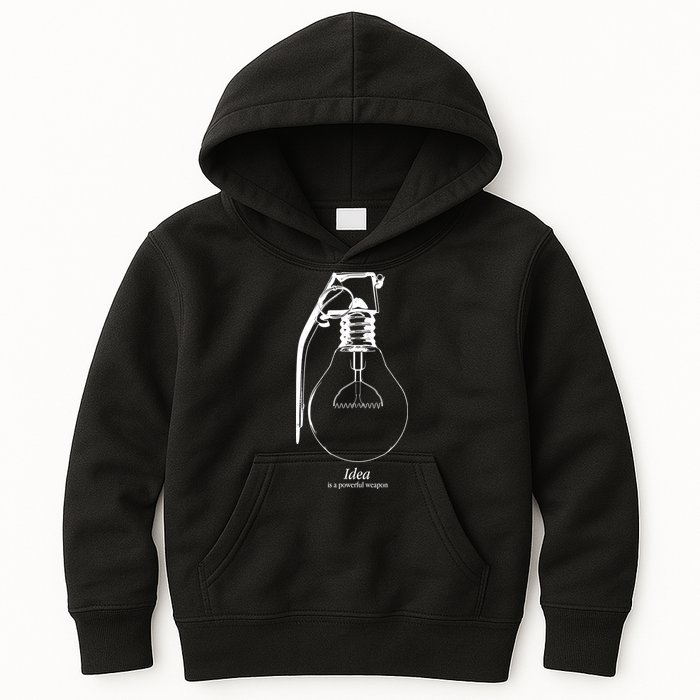 Idea Is A Powerful Weapon Light bulb Grenade Kids Hoodie