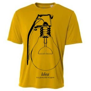 Idea Is A Powerful Weapon Light bulb Grenade Cooling Performance Crew T-Shirt