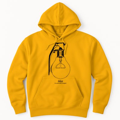 Idea Is A Powerful Weapon Light bulb Grenade Hoodie