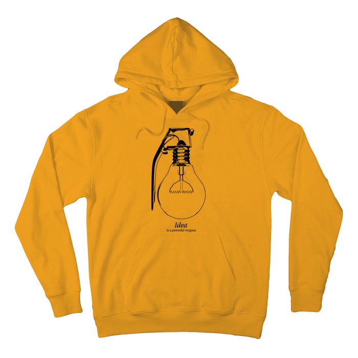 Idea Is A Powerful Weapon Light bulb Grenade Hoodie