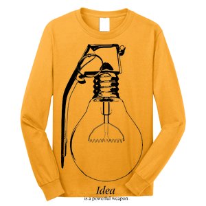 Idea Is A Powerful Weapon Light bulb Grenade Long Sleeve Shirt