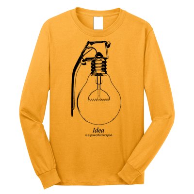 Idea Is A Powerful Weapon Light bulb Grenade Long Sleeve Shirt