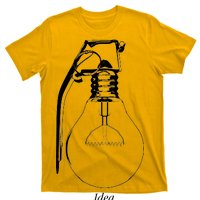 Idea Is A Powerful Weapon Light bulb Grenade T-Shirt