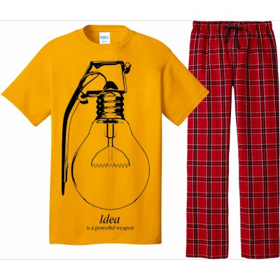 Idea Is A Powerful Weapon Light bulb Grenade Pajama Set