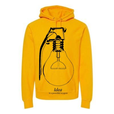 Idea Is A Powerful Weapon Light bulb Grenade Premium Hoodie