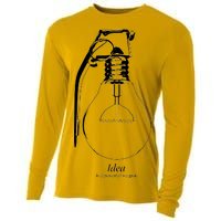 Idea Is A Powerful Weapon Light bulb Grenade Cooling Performance Long Sleeve Crew