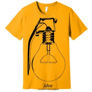 Idea Is A Powerful Weapon Light bulb Grenade Premium T-Shirt