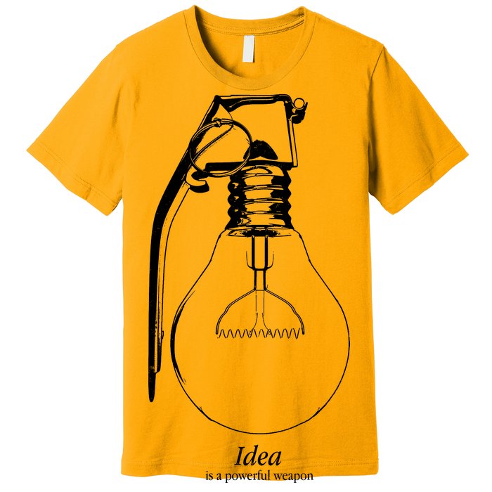 Idea Is A Powerful Weapon Light bulb Grenade Premium T-Shirt