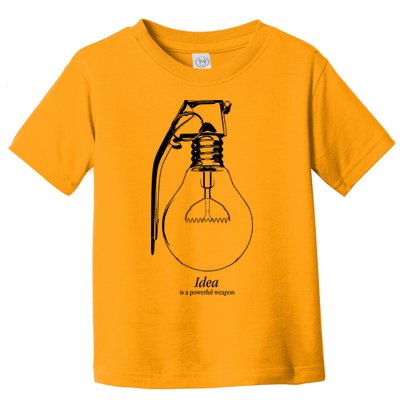 Idea Is A Powerful Weapon Light bulb Grenade Toddler T-Shirt