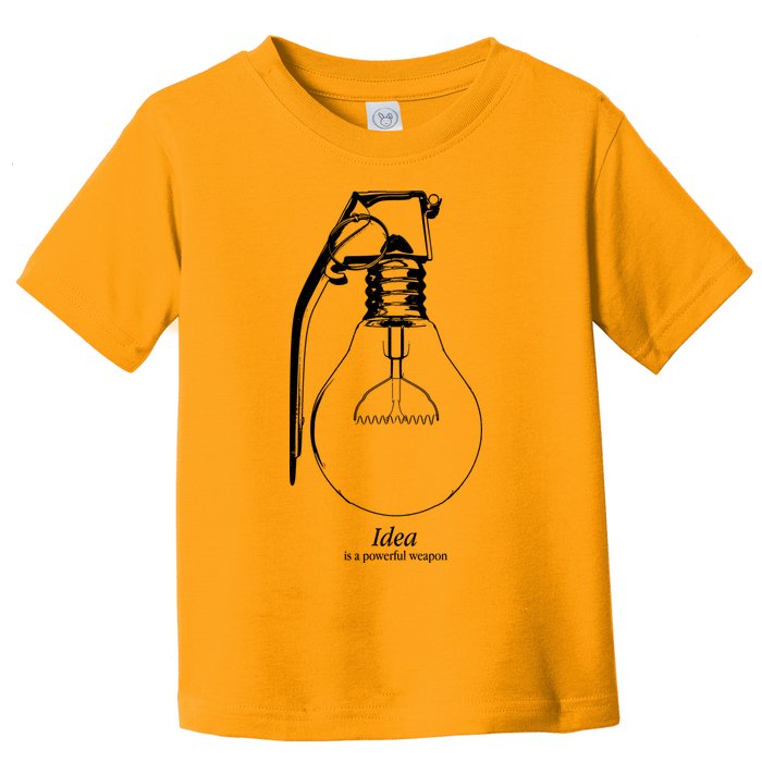 Idea Is A Powerful Weapon Light bulb Grenade Toddler T-Shirt