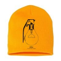 Idea Is A Powerful Weapon Light bulb Grenade Short Acrylic Beanie