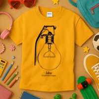 Idea Is A Powerful Weapon Light bulb Grenade Kids T-Shirt
