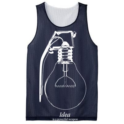 Idea Is A Powerful Weapon Light bulb Grenade Mesh Reversible Basketball Jersey Tank