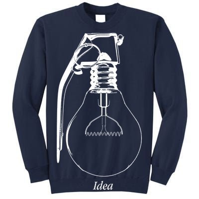 Idea Is A Powerful Weapon Light bulb Grenade Tall Sweatshirt