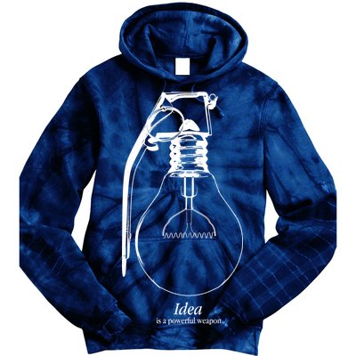 Idea Is A Powerful Weapon Light bulb Grenade Tie Dye Hoodie