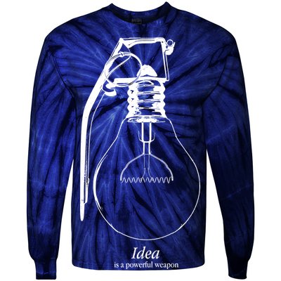 Idea Is A Powerful Weapon Light bulb Grenade Tie-Dye Long Sleeve Shirt