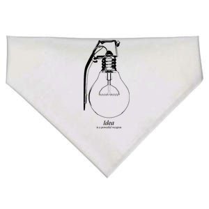 Idea Is A Powerful Weapon Light bulb Grenade USA-Made Doggie Bandana