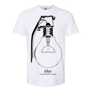 Idea Is A Powerful Weapon Light bulb Grenade Softstyle CVC T-Shirt