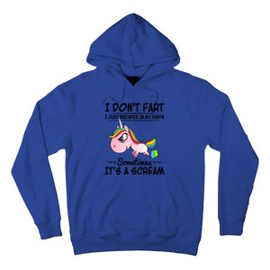 I Don't Fart I Just Whisper Unicorn Funny Gift Hoodie