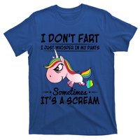 I Don't Fart I Just Whisper Unicorn Funny Gift T-Shirt