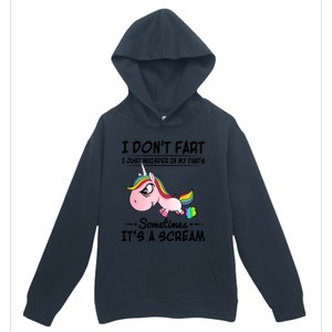 I Don't Fart I Just Whisper Unicorn Funny Gift Urban Pullover Hoodie