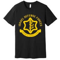 Israel Defense Forces Idf Israeli Military Army Force Zahal Premium T-Shirt