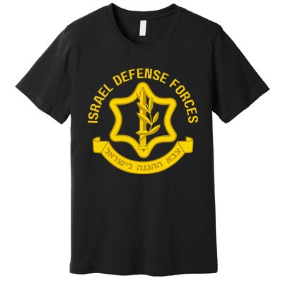 Israel Defense Forces Idf Israeli Military Army Force Zahal Premium T-Shirt