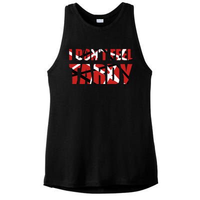 I DonT Feel Tardy Ladies PosiCharge Tri-Blend Wicking Tank