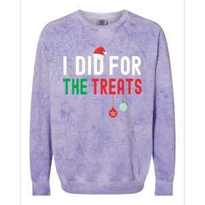 I Did For The Treats Matching Family Christmas Gift Colorblast Crewneck Sweatshirt