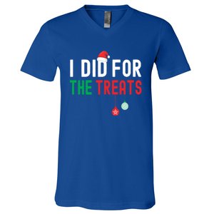 I Did For The Treats Matching Family Christmas Gift V-Neck T-Shirt