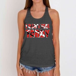 I DonT Feel Tardy Women's Knotted Racerback Tank