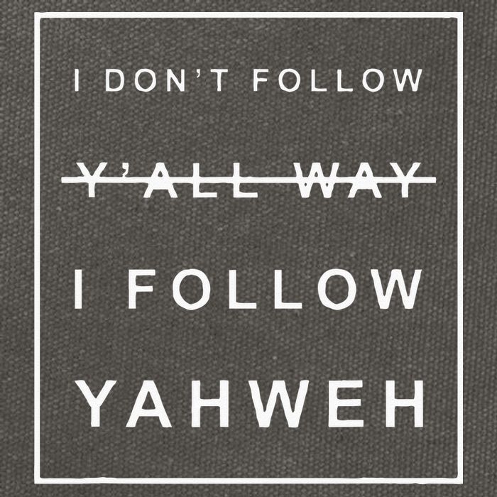 I Dont Follow Yall Way I Follow Yahweh Christian Believer Cotton Canvas Backpack