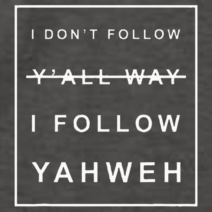 I Dont Follow Yall Way I Follow Yahweh Christian Believer Vector Backpack
