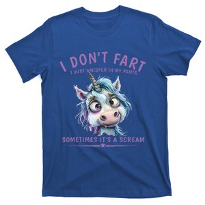 I DonT Fart I Just Whisper In My Pants Unicorn T-Shirt