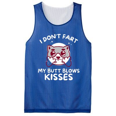 I Don't Fart My Butt Blows Gift Mesh Reversible Basketball Jersey Tank