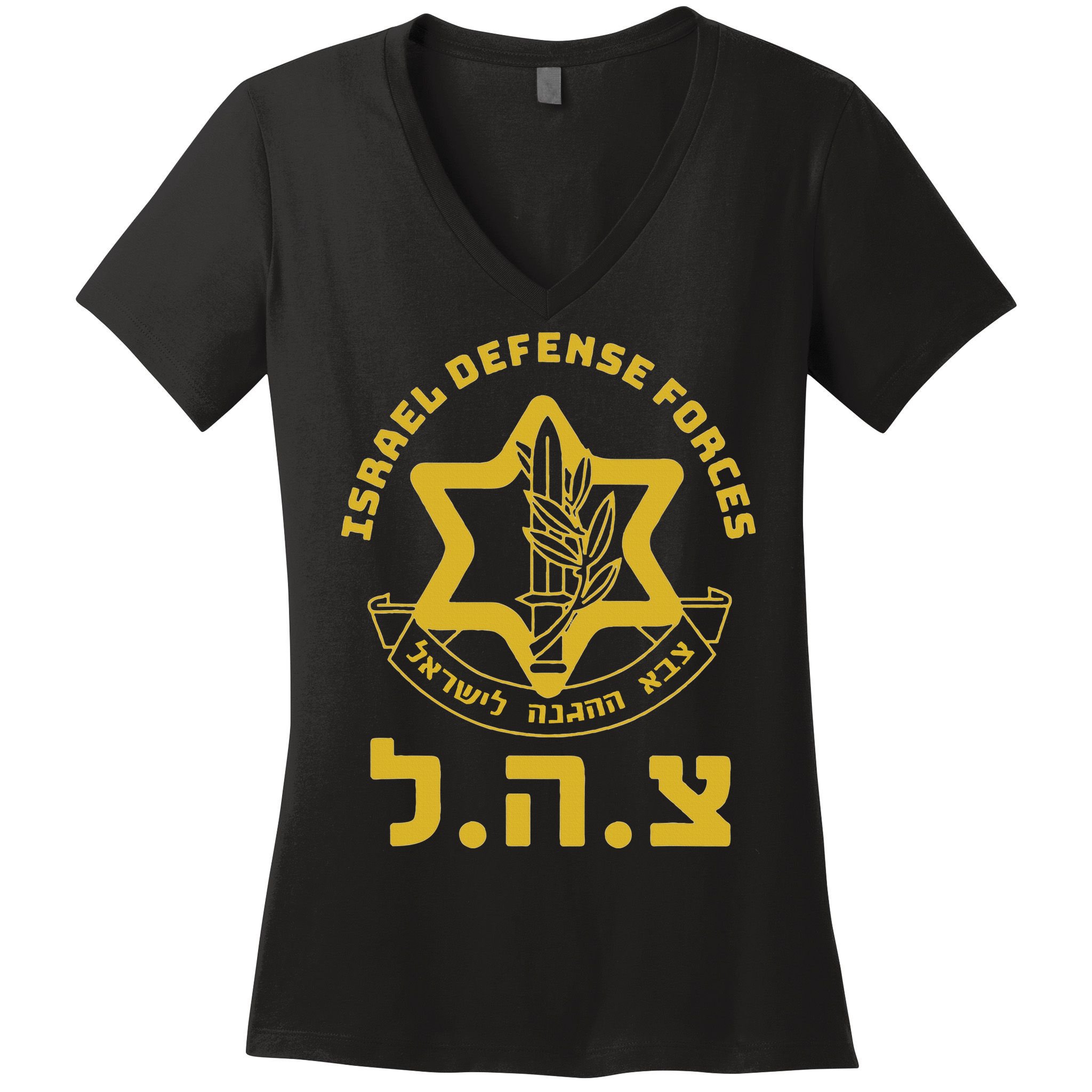 Israel Defense Forces Idf Israeli Military Army Tzahal Women's V-Neck T-Shirt