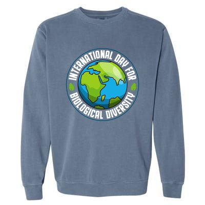 International Day For Biological Diversity Biodiversity Week Funny Gift Garment-Dyed Sweatshirt