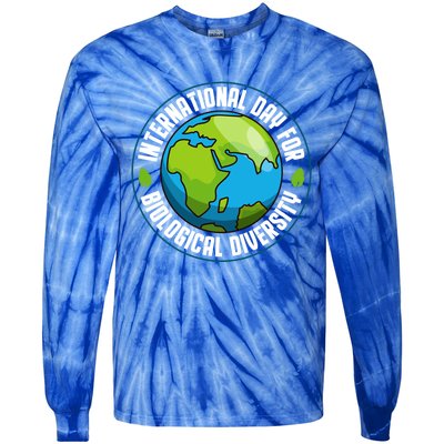 International Day For Biological Diversity Biodiversity Week Funny Gift Tie-Dye Long Sleeve Shirt