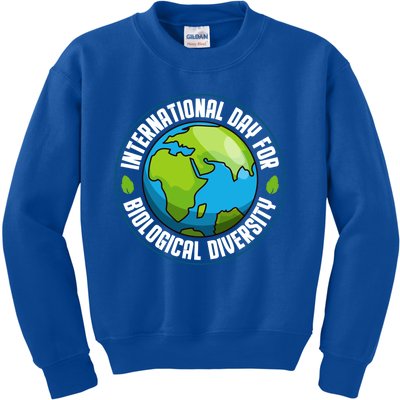 International Day For Biological Diversity Biodiversity Week Funny Gift Kids Sweatshirt