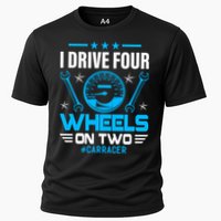 I Drive Four Wheels On Two Race Car Cute Gift Cooling Performance Crew T-Shirt