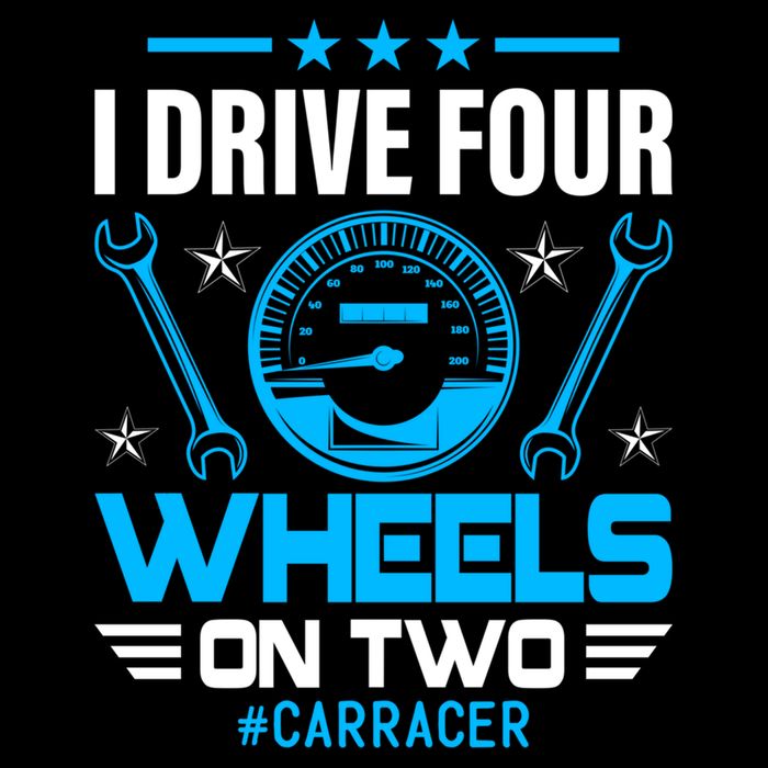 I Drive Four Wheels On Two Race Car Cute Gift Cooling Performance Crew T-Shirt