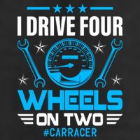 I Drive Four Wheels On Two Race Car Cute Gift 11oz C Handle Ceramic Mug