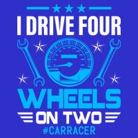 I Drive Four Wheels On Two Race Car Cute Gift 16 in Basic Backpack